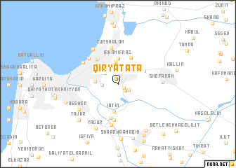 map of Qiryat Ata