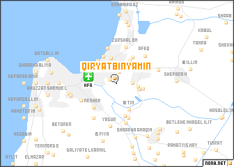 map of Qiryat Binyamin