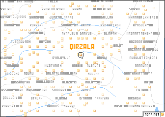 map of Qirzalā