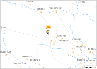 map of Qīr