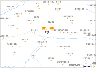 map of Qishan