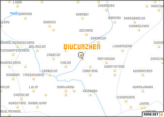 map of Qiucunzhen