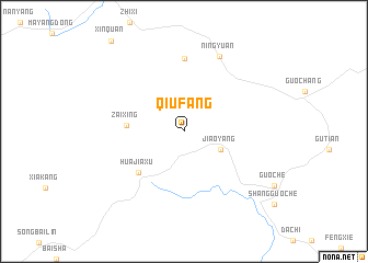 map of Qiufang