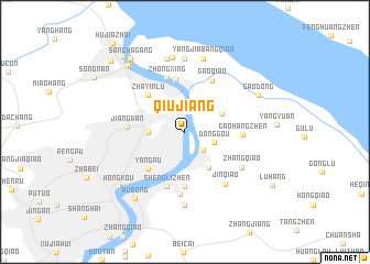 map of Qiujiang