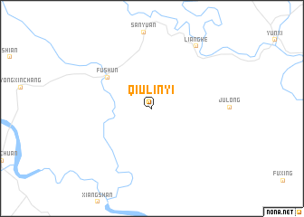 map of Qiulinyi