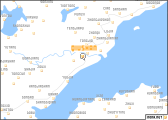 map of Qiushan