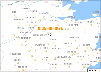 map of Qiushuixiaye