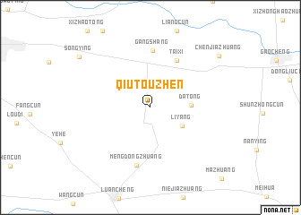 map of Qiutouzhen