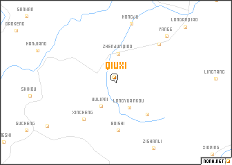 map of Qiuxi