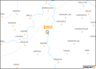 map of Qiuxi