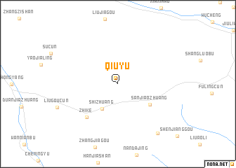 map of Qiuyu