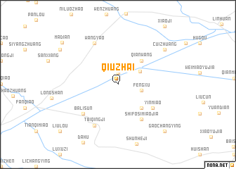 map of Qiuzhai