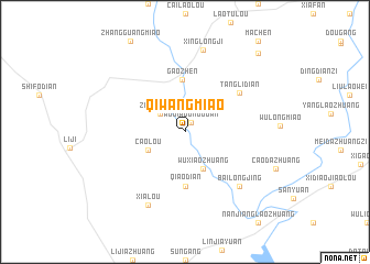 map of Qiwangmiao