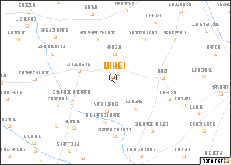 map of Qiwei