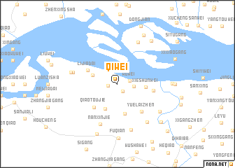 map of Qiwei