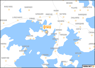map of Qiwu