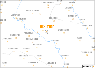 map of Qixitian