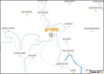 map of Qiyang