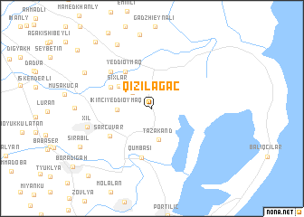 map of Qızılağac