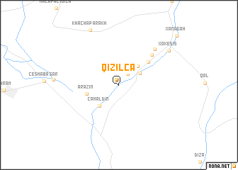 map of Qızılca