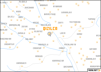 map of Qızılca