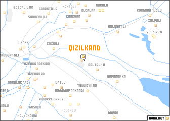 map of Qızılkǝnd