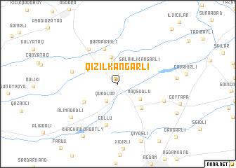 map of Qızıl Kǝngǝrli