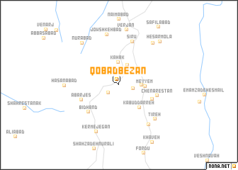 map of Qobādbezan