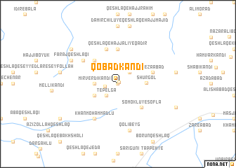 map of Qobād Kandī