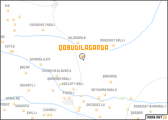 map of Qobu Dilağarda