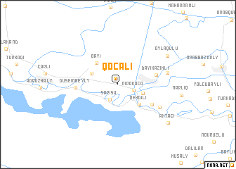 map of Qocalı