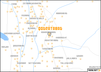 map of Qodratābād