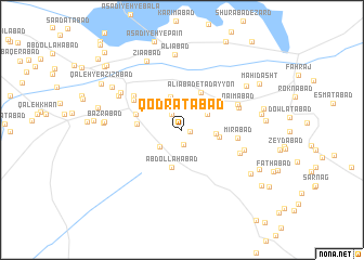 map of Qodratābād