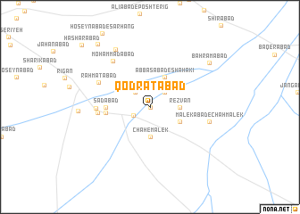 map of Qodratābād