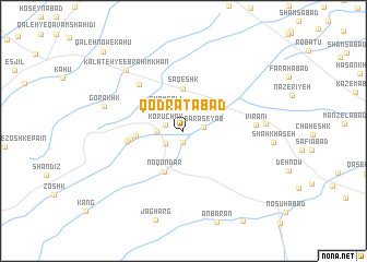 map of Qodratābād