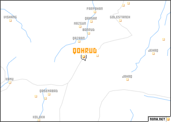 map of Qohrūd