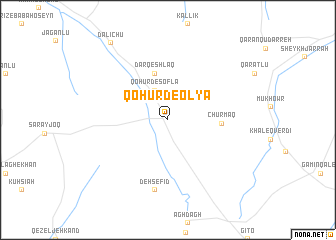 map of Qohūrd-e ‘Olyā