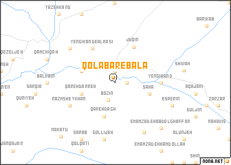 map of Qolābar-e Bālā