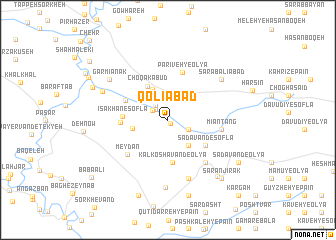 map of Qolīābād