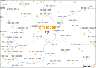 map of Qolīārān