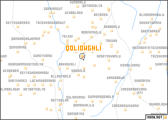 map of Qolī Owghlī