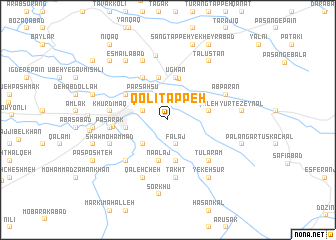 map of Qolī Tappeh