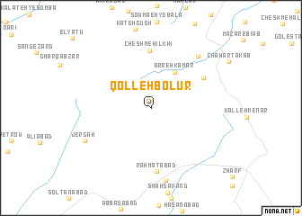 map of Qolleh Bolūr