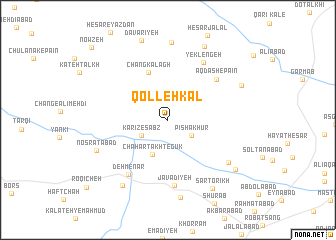 map of Qolleh Kal