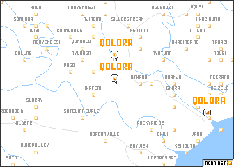 map of Qolora