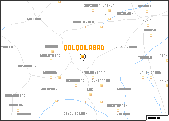 map of Qolqolābād