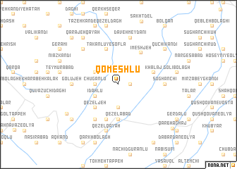 map of Qomeshlū
