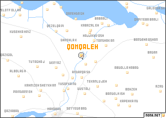 map of Qom Qal‘eh