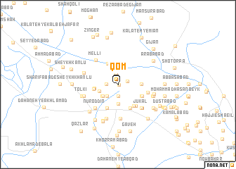 map of Qom