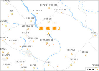 map of Qonaqkǝnd